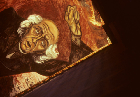 Orozco mural of Miguel Hidalgo