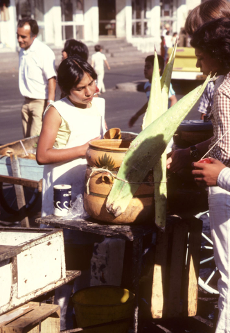 Selling pulque in Zapopan, Mexico