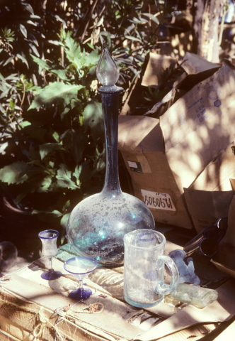 Hand-blown glass for sale in Tlaquepaque, Mexico