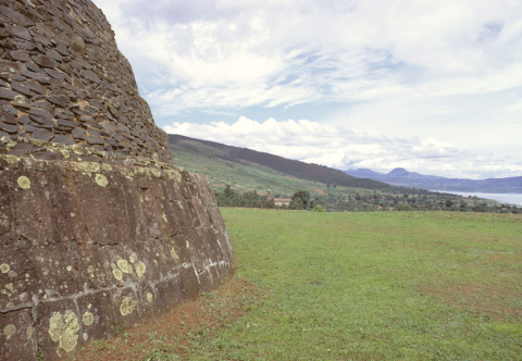 Pyramid in Tzintzuntzan, Mexico