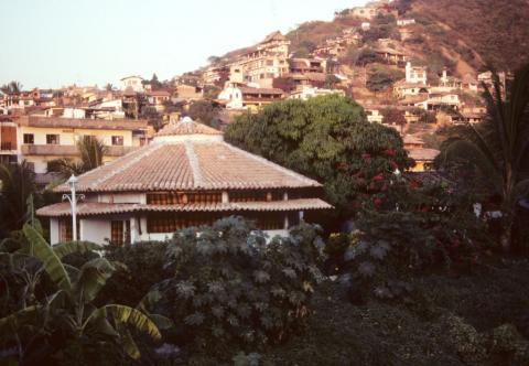 Tiled roofs in Puerto Vallarta, Mexico