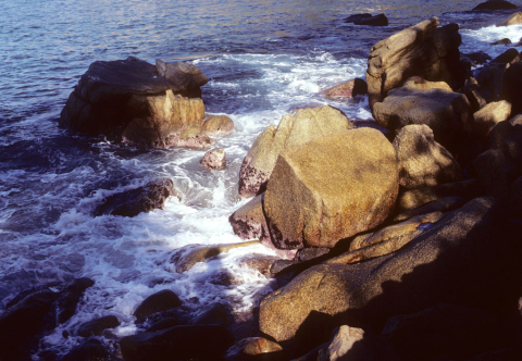 Rocky ocean coast in Mexico