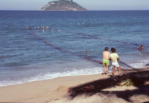 Beach fishing north of Puerto Vallarta, Mexico