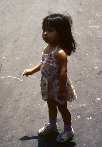 Young girl in Tijuana, Mexico