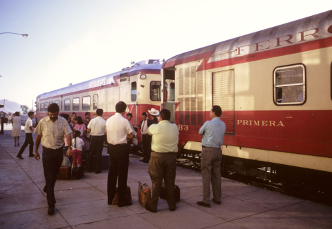 Railroad station in Chihuahua, Mexico