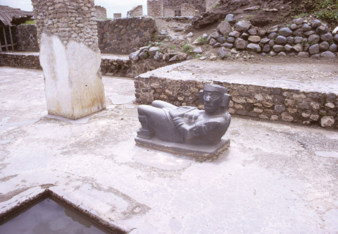 Sacrificial altar in Tula, Mexico