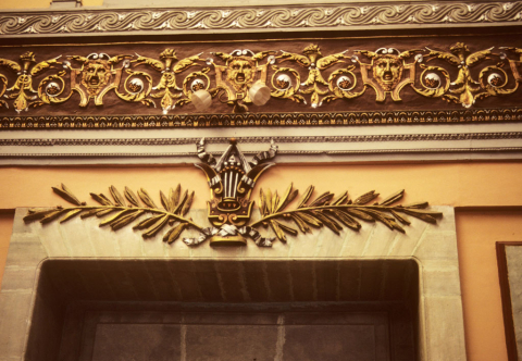 Entrance to the Teatro Juarez in Guanajuato, Mexico