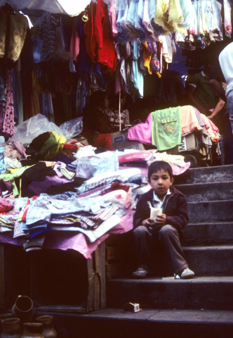 Clothes stall in a Guanajuato market