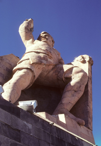 Statue of El Pipila in Guanajuato, Mexico