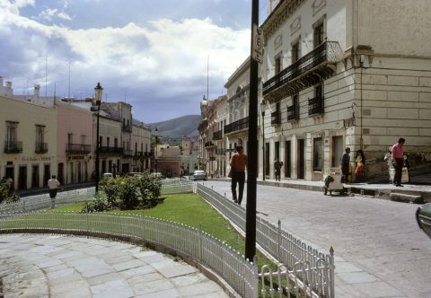 Small city park in Guanajuato, Mexico