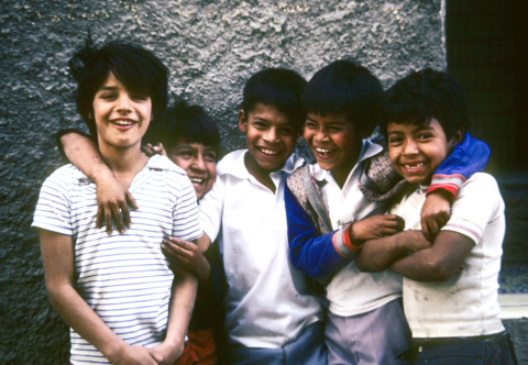 A group of boys in Guanajuato, Mexico