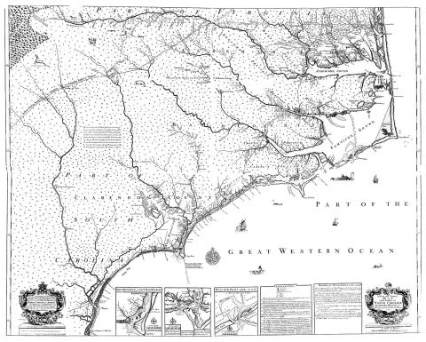 New and correct map of the Province of North Carolina 