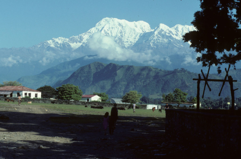 Residential valley outside of Pokhara, Nepal