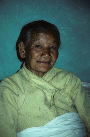 An old Newari woman