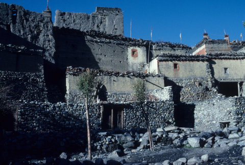 Houses in Kagbeni village, Nepal