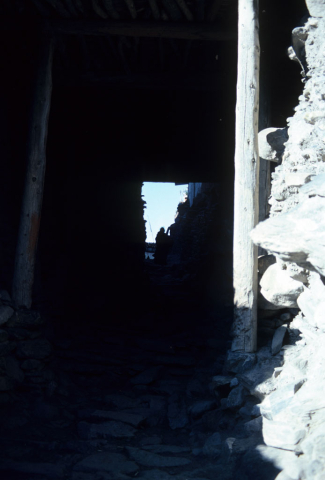 Tunnel into Kagbeni village, Nepal