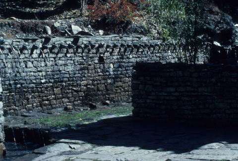 Water spouts at the temple in Muktinath, Nepal