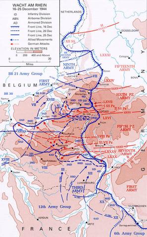 Battle of the Bulge map