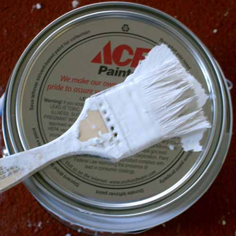 White paint