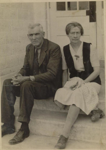 Principal H.A. Wolfe and Mrs. Wolfe, teacher