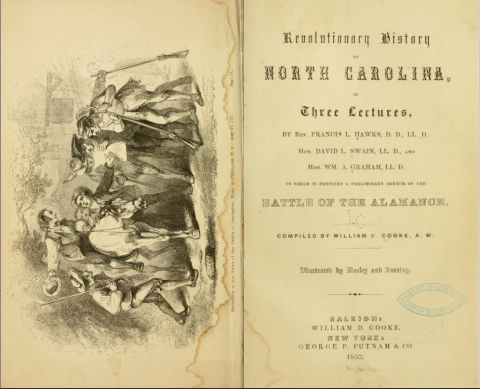 Revolutionary History of North Carolina in Three Lectures