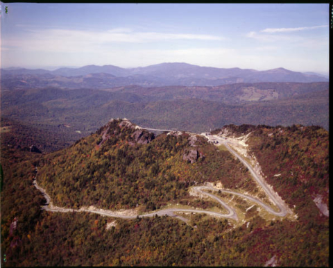 Road to the summit of Grandfather Mountain