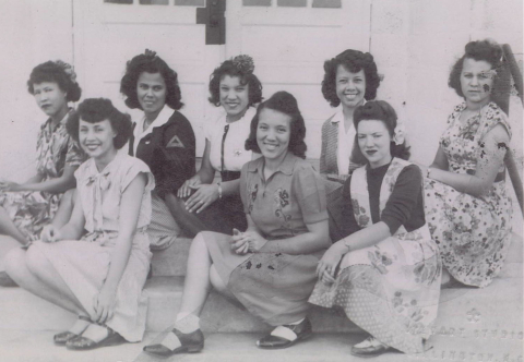 Students from the East Carolina Indian School