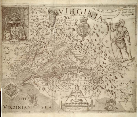 John Smith's map of Virginia