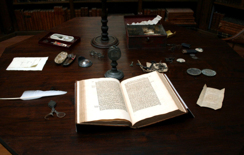 Hayes Library table 