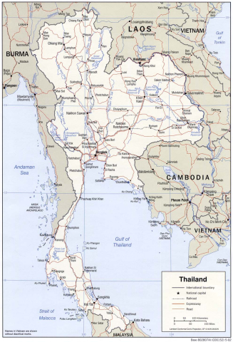 Map of Thailand