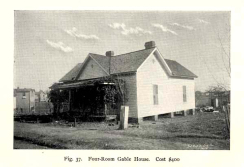 A four-room mill house with gable