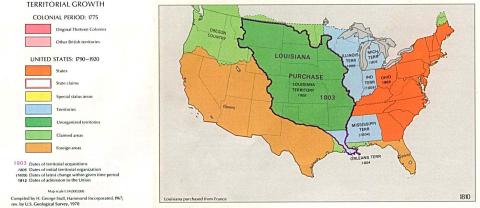 U.S. territorial growth, 1810