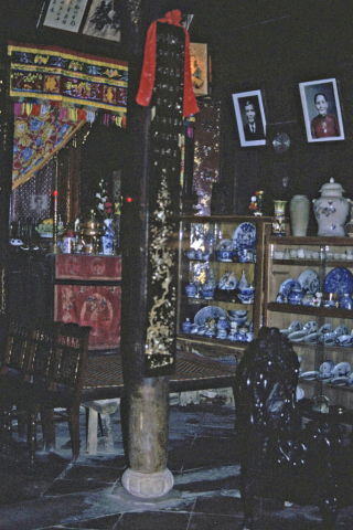 Interior of wealthy merchant house built about 1790 at Hoi An