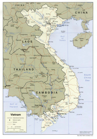 Vietnam: Political Map (2001)