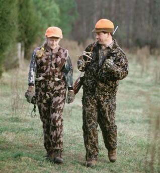 Two hunters.